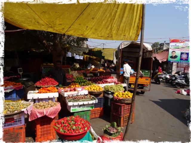 Fruktstånd, Shivaji market