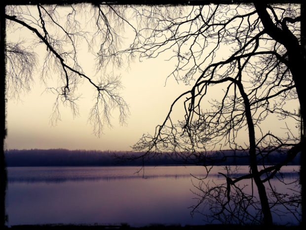 Morgon vid sjön L